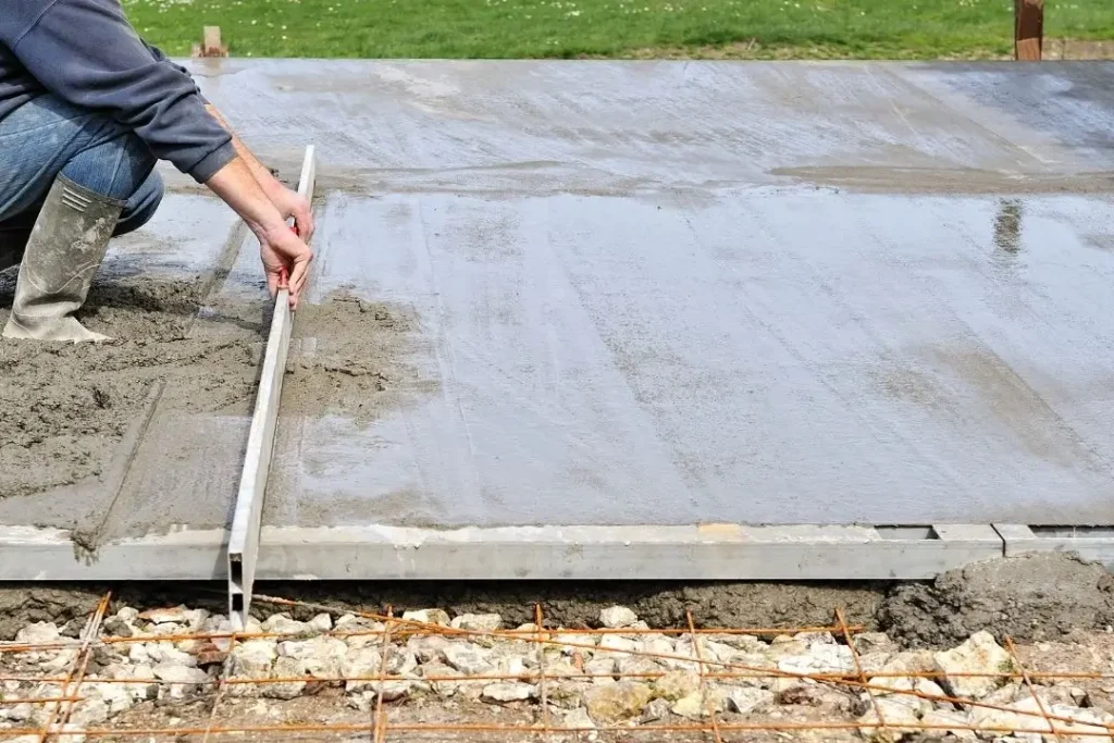 concrete slab for backyard shed